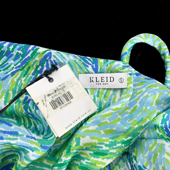Kleid For Her Salwa Blouse Top Womens S One-shoulder Green Blue Spring S… - Picture 5 of 6